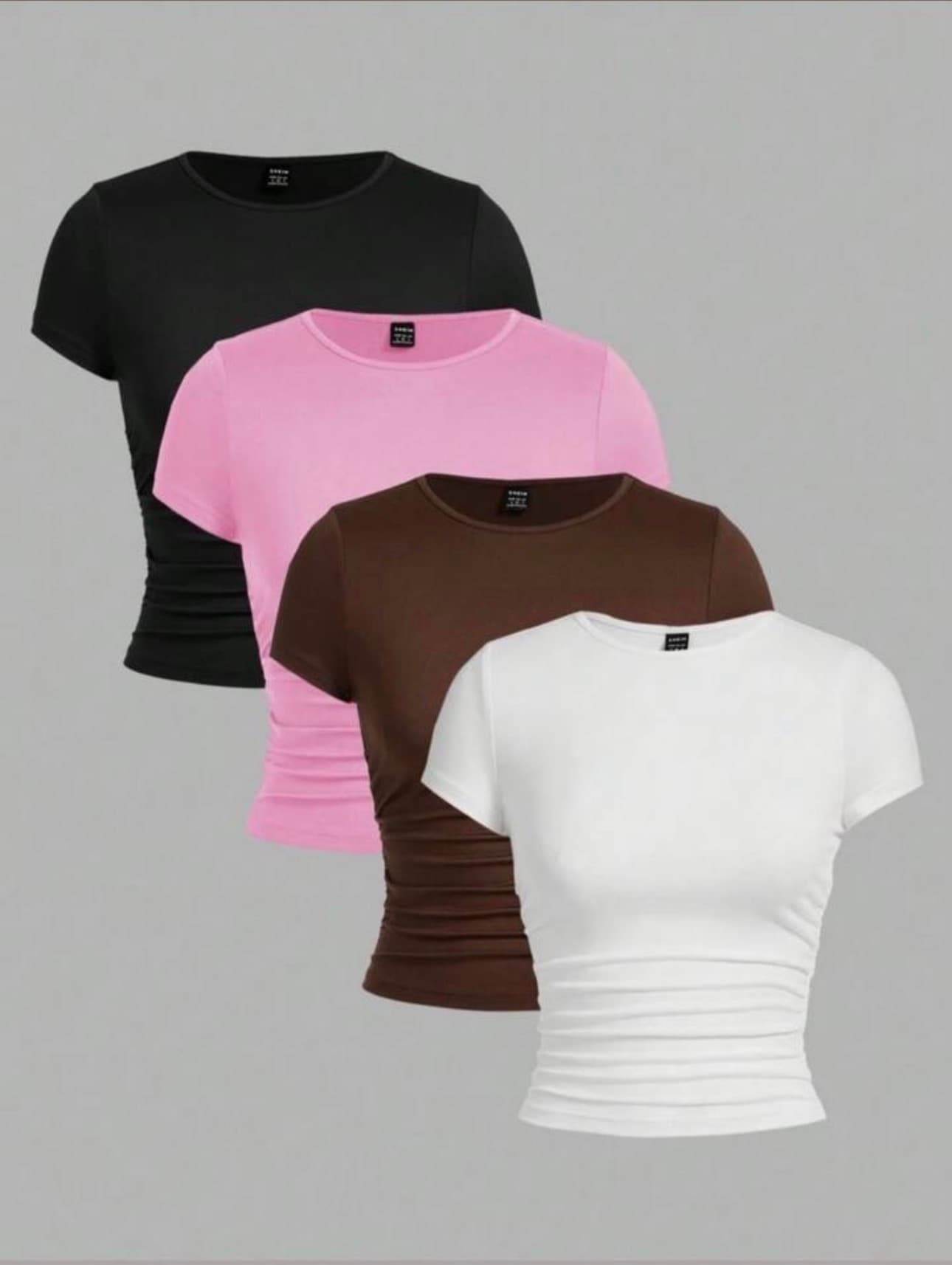 Ruched Basic fitted Top